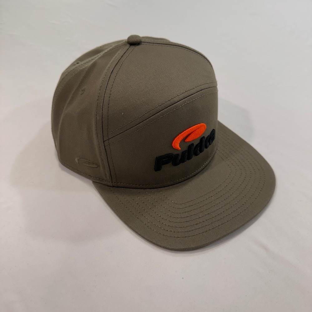 Pukka Tradesman‎ 7 Panel Snapback Hat Mens OSFM Olive Drab High Crown | Gorpcore